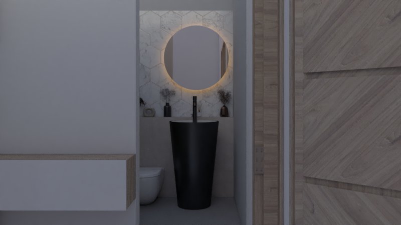 render 1 baÑo auxiliar