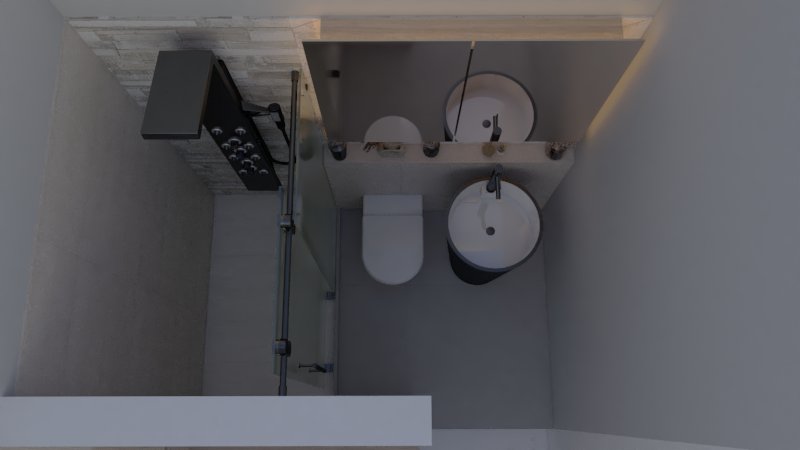 render 4 baÑo auxiliar