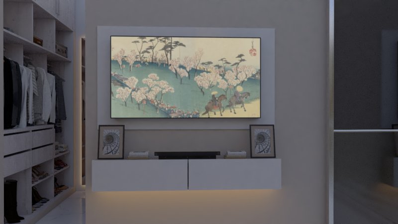 render 6 habitacion tv